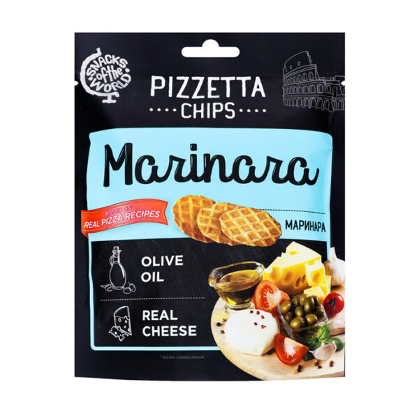 Kraukšķīgās Pizzetta čipsi "Marinara" 70g