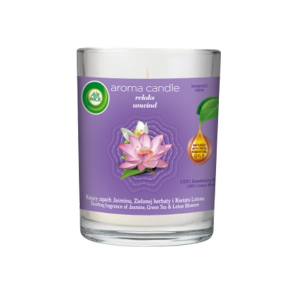Aromātiskā svece Unwind, AIR WICK Aroma, 220 g