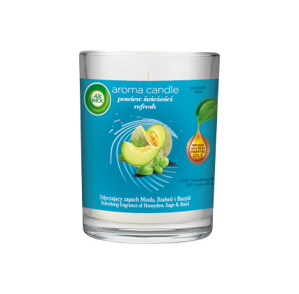 Aromātiskā svece Refresh, AIR WICK Aroma, 220 g