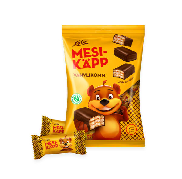 Vafeļu konfekte Mesikäpp, KALEV, 150 g