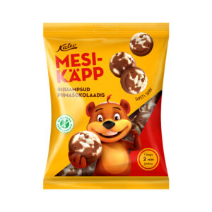 Mesikäpp riisiampsud piimašokolaadis, KALEV, 140 g