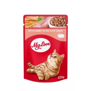 Kassitoit küülikulihaga kastmes, MY LOVE, 100 g