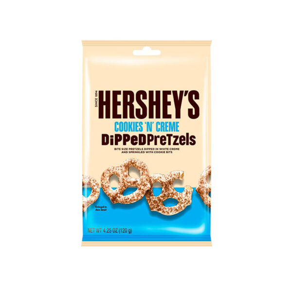Cepumi Dipped Pretzels Cookies n Cream, HERSHEY'S, 120 g