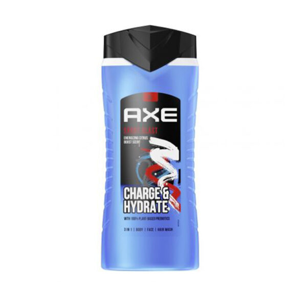 Dušas želeja Charge & Hydrate, AXE, 400 ml
