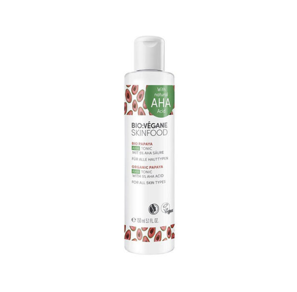 AHA sejas toniks Organiska Papaija, BioVegane, 150ml