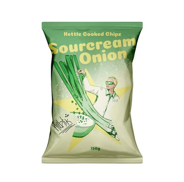 Nublu skābpiena-sīpolu garšas kartupeļu čipsi, 150 g