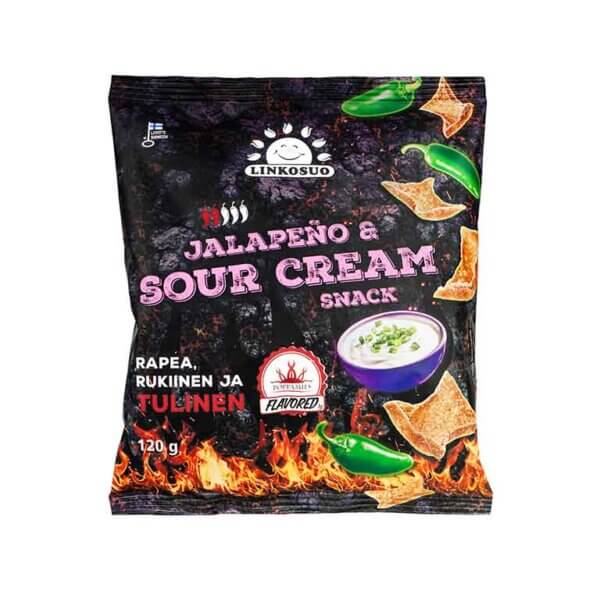 Rukola čipsi jalapeño-skābpiena garšā, LINKOSUO, 120g