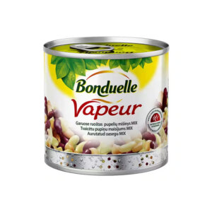 Kikerherne, valge oa, kidney punase oa ja liima oa segu Bonduelle Vapeur 425ml/310g