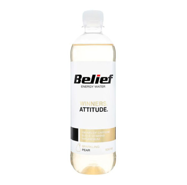 Gāzēts zemu kaloriju bumbieru garšas dzēriens, BELIEF, 530ml