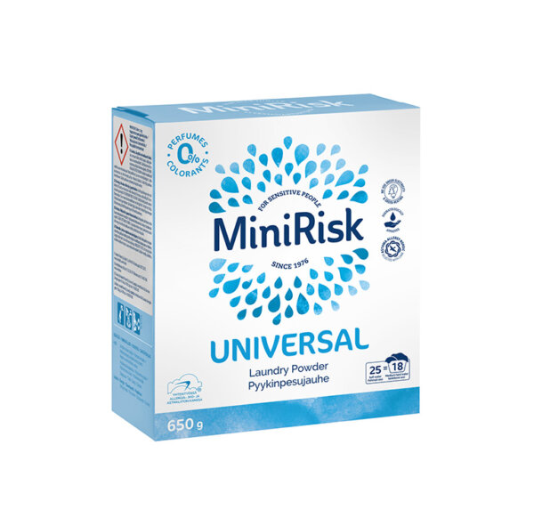 Veļas pulveris MiniRisk Universal 650 g