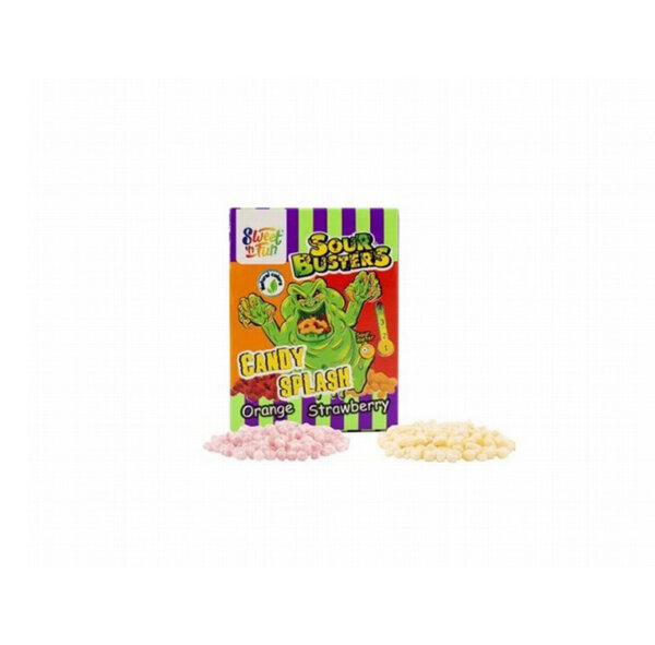Skābās konfektes Sweet'n Fun Busters Splash Apelsīns/Zemeņu, Citronu/Cola 45g