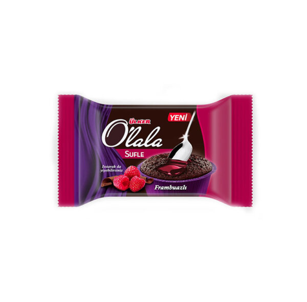 Šokolādes suflē ULKER O’lala ar aveņu pildījumu 70g