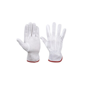 Tekstiilkindad mikropunktidega valge 10