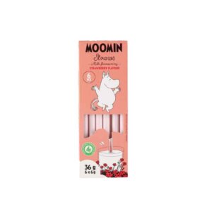 Piimakõrred Moomin Maasika 6tk 36g