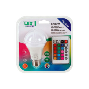 LED pirn A60/E27 9W, 800lm, RGB+W, 2700K, puldiga