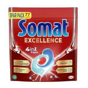 Nõudepesumasina kapslid Excellence 4in1, Somat, 77tk
